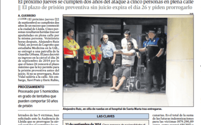 Las víctimas del apuñalador neonazi exigen que no salga de la cárcel