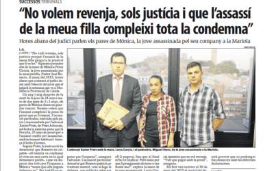 Els pares de la jove assassinada al març de 2015 a la Mariola demanen justícia
