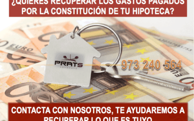 Si tienes una hipoteca, puedes recuperar todos los gastos pagados por su constitución