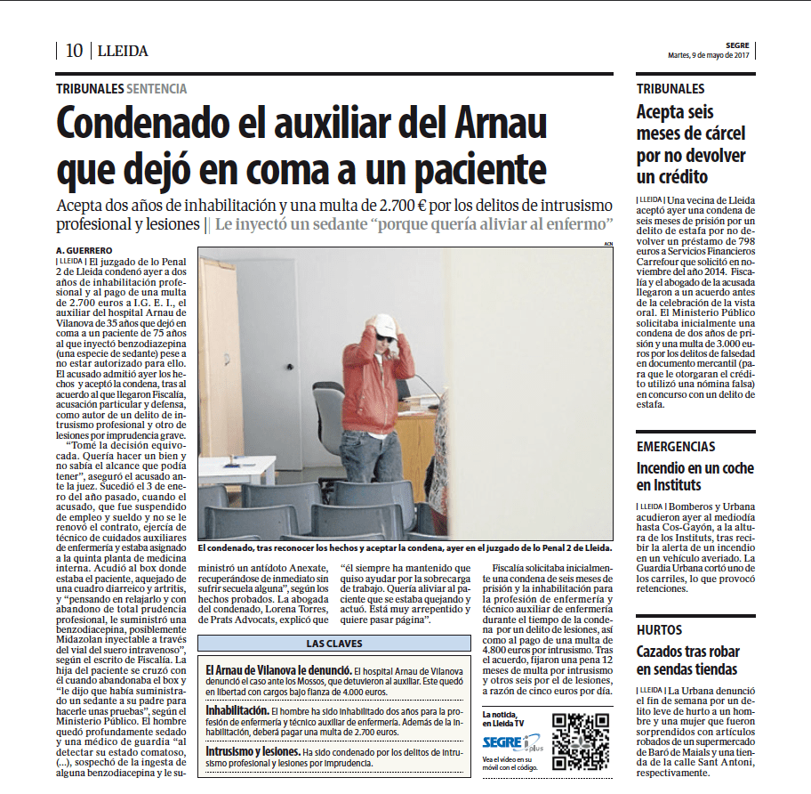 Prats Advocats abogados especializados en derecho penal Lleida