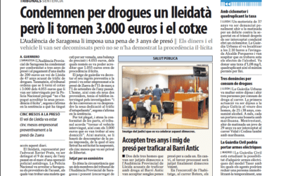 El tribunal li torna 3.000 € i el cotxe incautats en una operació antidroga