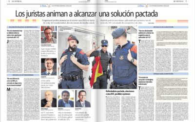 El diario Segre vuelve a solicitar la opinión de Xavier Prats sobre diferentes aspectos jurídicos vinculados con el proceso