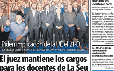 La pena más alta en Lleida por delitos de tráfico para el autor de la muerte de 2 ciclistas en Seròs