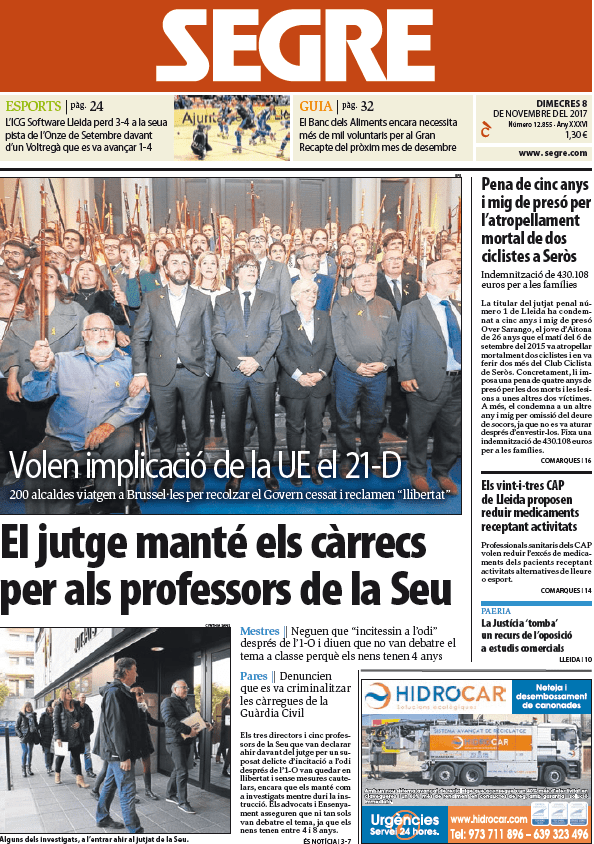 Prats Advocats, penalistes Lleida atropellament mortal ciclistes Seròs 1