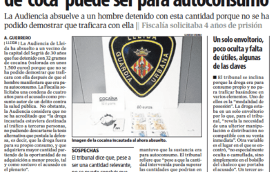 Xavier Prats consigue una nueva absolución en un caso de derecho penal por tráfico de drogas