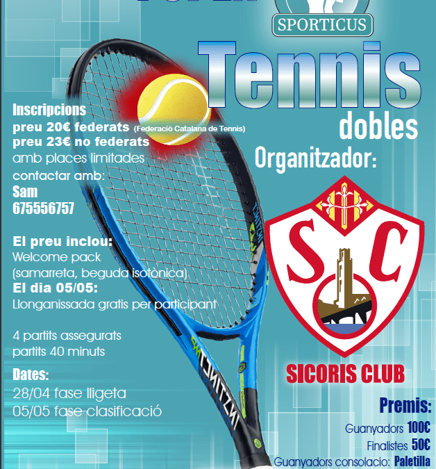 Prats Advocats, colaborador del 1r Open Sporticus de Tenis dobles