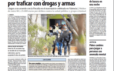 Xavier Prats, uno de los abogados defensores, en el «macrojuicio» celebrado en Valencia contra 42 personas