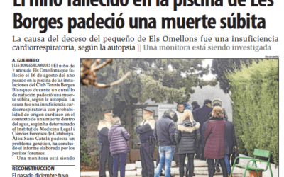 La familia del niño ahogado en la piscina de Borges Blanques mantiene la acusación de omisión de socorro y dejadeza