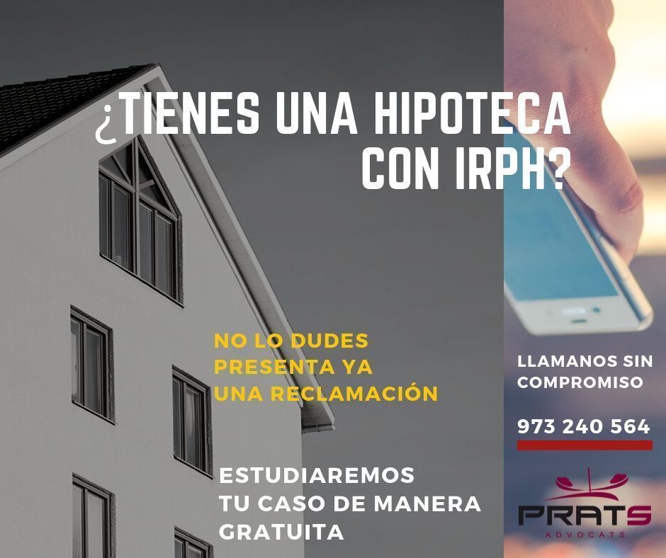 Reclamación IRPH con Prats Advocats derecho bancario Lleida