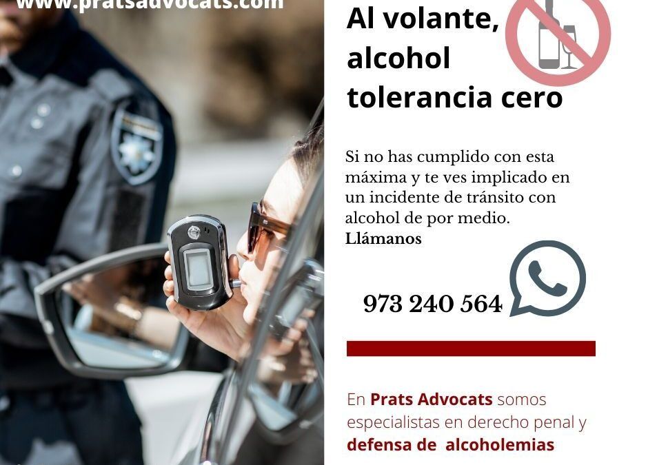 Consecuencias legales y consejos de actuación en caso de dar positivo en un control de alcoholemia