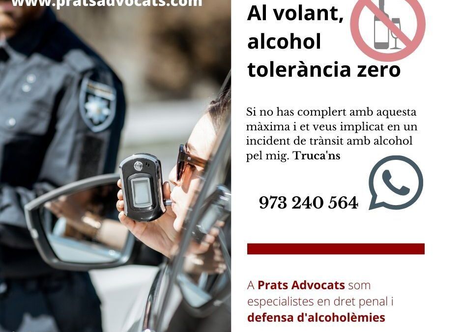 Conseqüències legals i consells d’actuació en cas de donar positiu en un control d’alcoholèmia