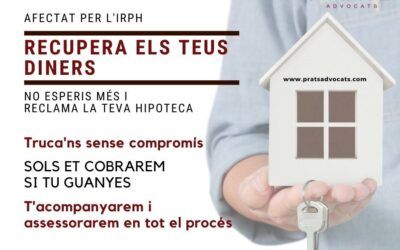 El proper 3 de març el TJUE publicarà la sentència sobre l’RPH, que pot obrir la porta a la seva reclamació
