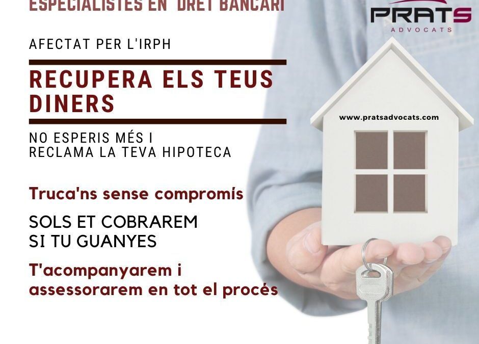 El proper 3 de març el TJUE publicarà la sentència sobre l’RPH, que pot obrir la porta a la seva reclamació