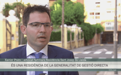 Xavier Prats, parla a TV3 sobre la querella conjunta presentada per sis famílies contra la residència geriàtrica Llar de Sant Josep