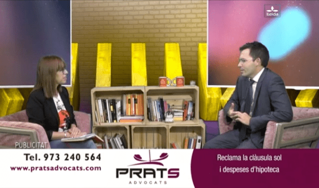 Una temporada más, consejos y asesoramiento legal de Prats Advocats en el programa Magazine de Lleida TV