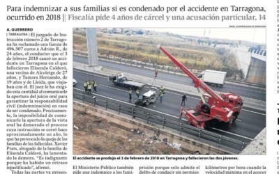 El juez del caso del accidente de las Gavarres, en el cual murieron dos leridanas, exige al chófer del vehículo 500.00 € de fianza