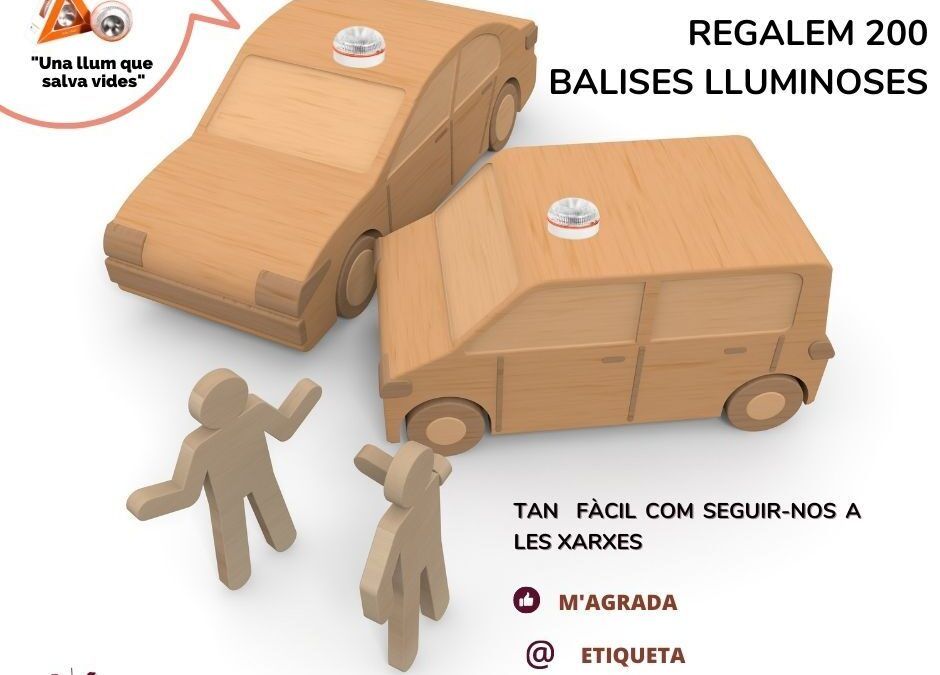 Prats Advocats, vetllem per la teva seguretat, sortegem 200 balises lluminoses Help flash