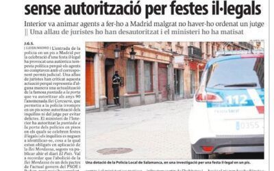 L’estat d’alarma o una pandèmia no són justificació per trencar l’estat de dret