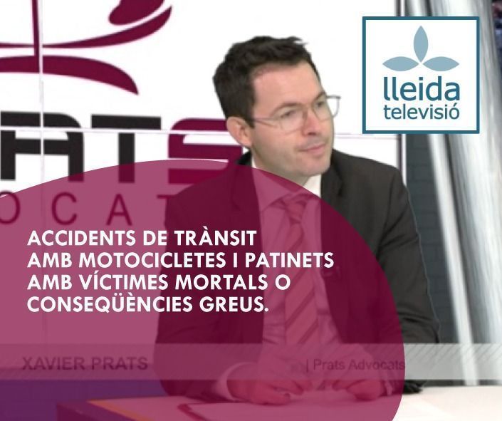Els accidents de trànsit amb motocicletes i patinets, protagonistes de la nova col·laboració de Xavier Prats al programa ADIARI de Lleida TV