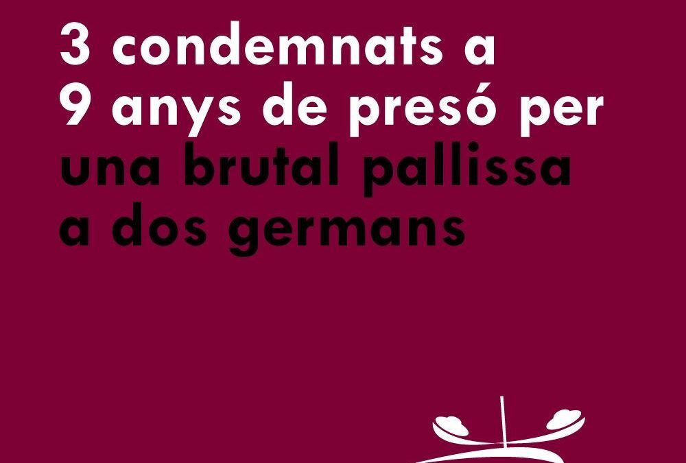 Condemna de 9 anys de presó per als autors d’una brutal pallissa a dos germans a Balaguer