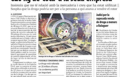 El despatx Prats Advocats, encarregat de la representació legal del detingut per la major partida de coca comissada a Lleida