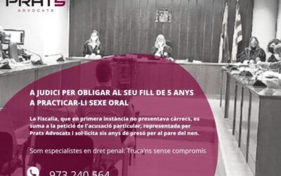 La solidesa de les proves de l’acusació particular porten a judici a un pare per obligar al seu fill a practicar-li sexe oral