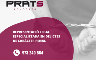 Veure’s immers en una causa penal no és una cosa tan extraordinària. Si t’ocorre, truca’ns, som especialistes en dret penal