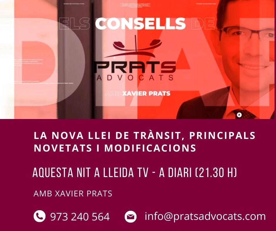 Nova Llei de Trànsit Prats Advocats