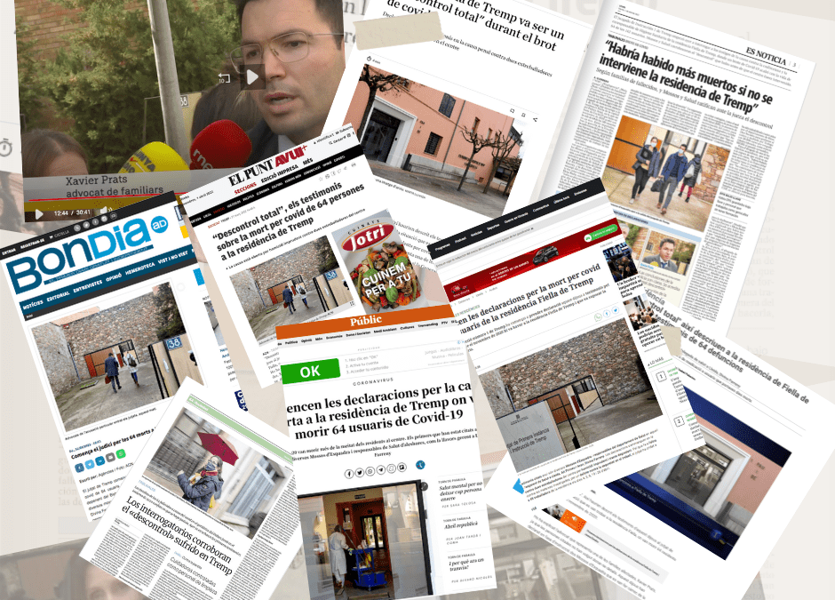 La instrucción del caso por la muerte de 64 personas en la residencia Fiella de Tremp copa los medios de comunicación