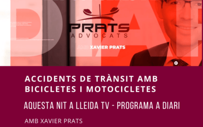 Consells i recomanacions de Xavier Prats si patim un accident de trànsit amb bicicleta i motocicleta