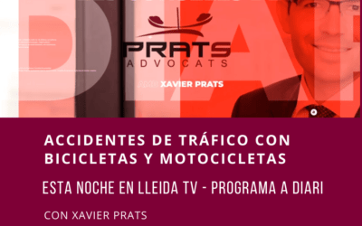 Consejos y recomendaciones de Xavier Prats si sufrimos un accidente de tráfico en bicicleta o motocicleta