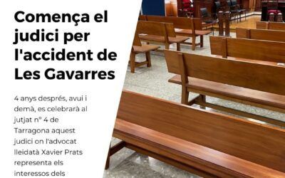 Comença a Tarragona el judici per l’accident de Les Gavarres