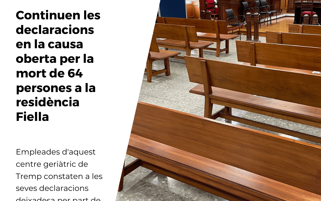 Empleats de la residència Fiella de Tremp constaten deixadesa per part de l’anterior directora del centre