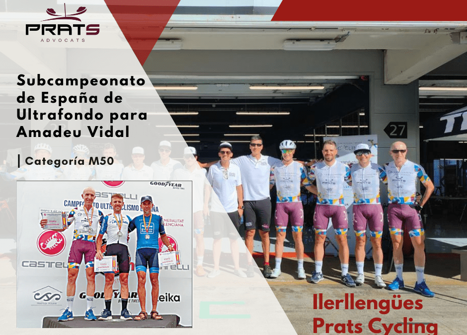 Amadeu Vidal, del Ilerllengües Prats Cycling Team, subcampeón de España de Ultrafondo en M50