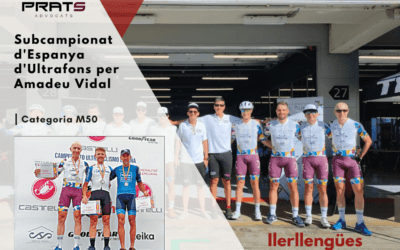 Amadeu Vidal, de l’Ilerllengües Prats Cycling Team, subcampió d’Espanya d’Ultrafons en M50
