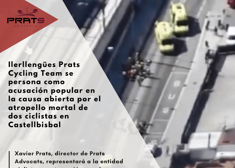 Ilerllengües Prats Cycling Team se persona como acusación popular en la causa abierta por el atropello mortal de dos ciclistas en Castellbisbal