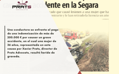 Prats Advocats, siempre apoyando y representando legalmente a las víctimas de los accidentes de tráfico