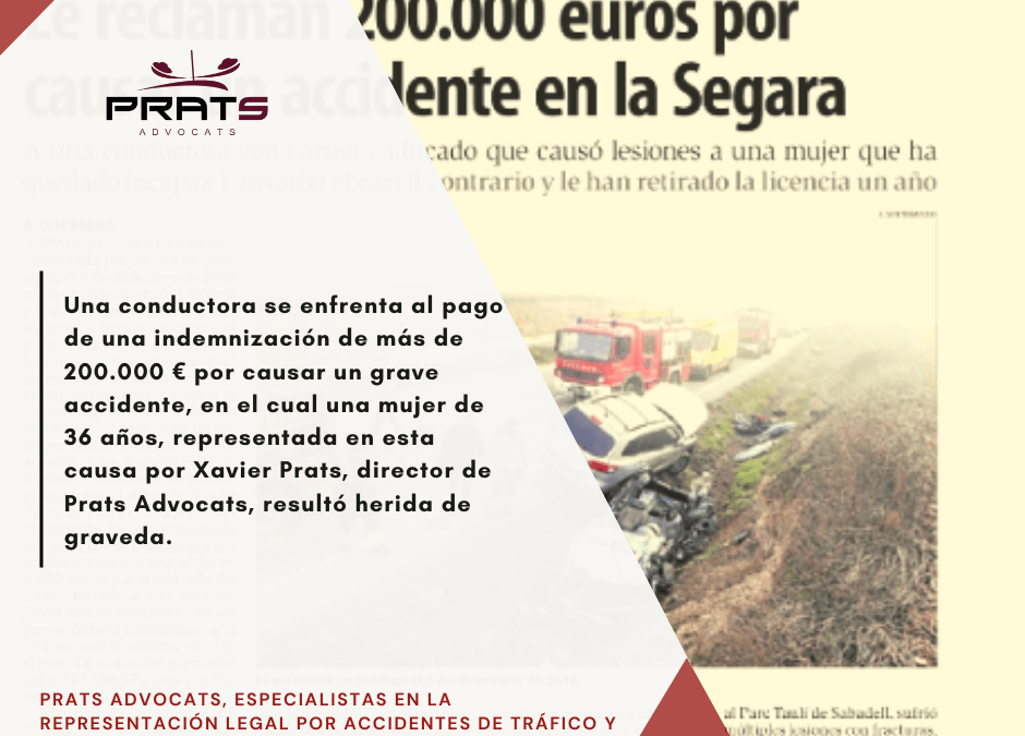 Prats Advocats, siempre apoyando y representando legalmente a las víctimas de los accidentes de tráfico