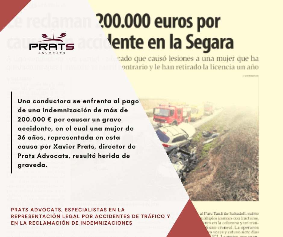 Prats Advocats, especialistas en accidentes de tráfico y reclamacion de indemnizaciones