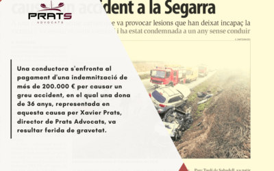 Prats Advocats, sempre donant suport i representació legal a les víctimes dels accidents de trànsit