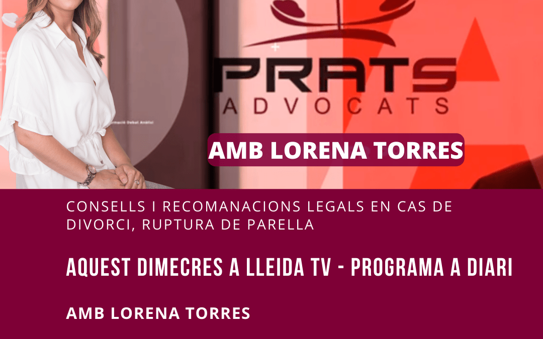 Aquesta setmana parlem de divorcis i separacions al programa A Diari de Lleida TV
