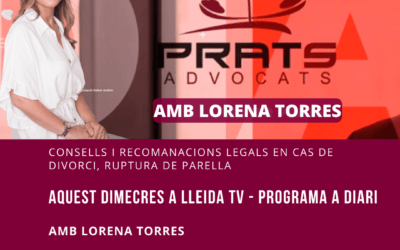 Aquesta setmana parlem de divorcis i separacions al programa A Diari de Lleida TV