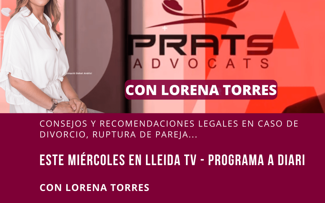 Esta semana hablamos de divorcios y separaciones en el programa A Diari de Lleida TV