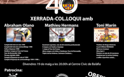 Abraham Olano, Mathieu Hermans i Toni Marín protagonistas de una charla coloquio del CC Terraferma