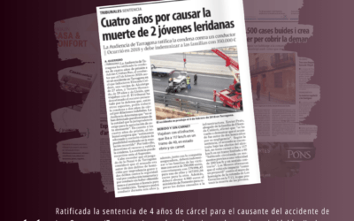 Ratificada la sentencia de cuatro años de prisión para el causante del accidente de Les Gavarres