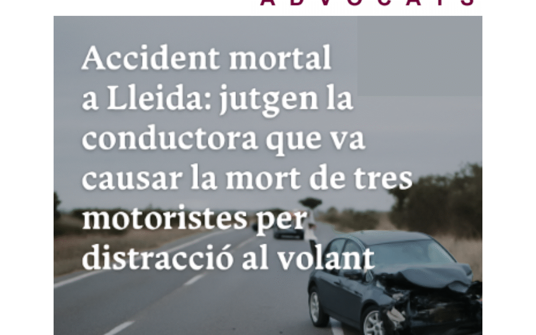 Accident mortal a Lleida